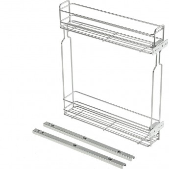 Двухуровневая боковая корзина без направляющих GTV цинк Двухуровневая боковая корзина без направляющих GTV цинк