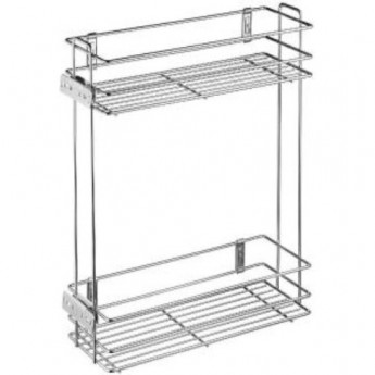 Карго боковое двухуровневое к ящику, без направляющих, эффект хрома GTV KO-1502-OC Карго боковое двухуровневое к ящику, без направляющих, эффект хрома GTV KO-1502-OC