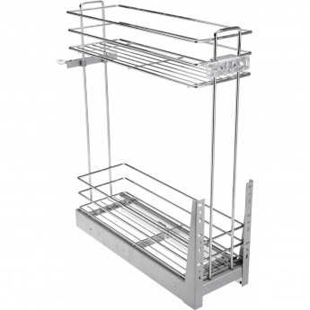 Карго двухуровневое, нижний монтаж к ящику, плавное закрывание, хром GTV KO-3002MD-CR Карго двухуровневое, нижний монтаж к ящику, плавное закрывание, хром GTV KO-3002MD-CR