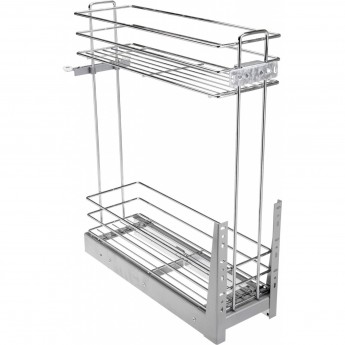 Карго двухуровневое, нижний монтаж к ящику, плавное закрывание, хром GTV KO-5002MD-CR Карго двухуровневое, нижний монтаж к ящику, плавное закрывание, хром GTV KO-5002MD-CR