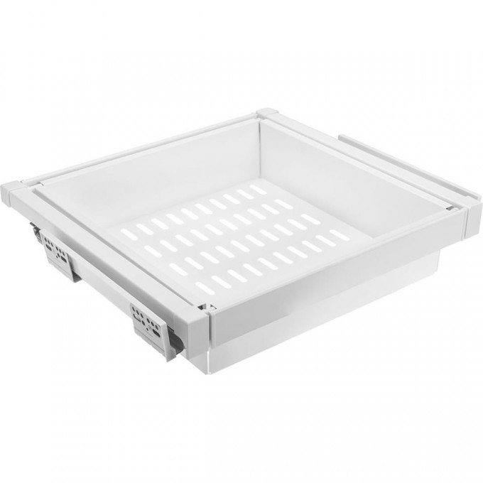 Корзина для белья перфорированная, белая, с доводчиком полного выдвижения GTV WG-KOSZM70-10