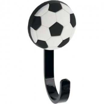 Крючок мебельный GTV WM-BALL-CZ-B WM-BALL мяч, черно-белый (комплект 2 шт)
