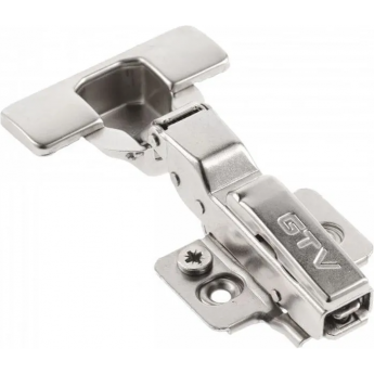 Петля GTV SILENTO PRO полунакладная самозакрывающаяся без еврошурупа, с 3D регулировкой, H-0, CLIPON