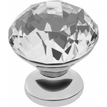 Ручка-кнопка CRYSTAL PALACE B30, хром/стекло GTV GZ-CRPB30-01 Ручка-кнопка CRYSTAL PALACE B30, хром/стекло GTV GZ-CRPB30-01