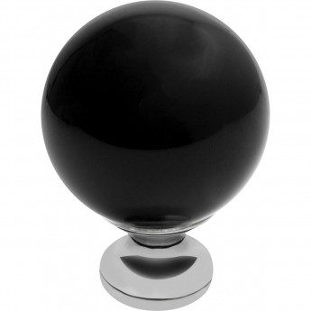 Ручка-кнопка CRYSTAL PALACE C30, хром/черное стекло GTV GZ-CRPC30-A1 Ручка-кнопка CRYSTAL PALACE C30, хром/черное стекло GTV GZ-CRPC30-A1