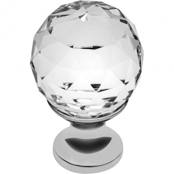 Ручка-кнопка с кристаллом хром GTV GZ-CRPA25-01 Ручка-кнопка с кристаллом хром GTV GZ-CRPA25-01