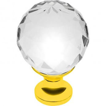 Ручка-кнопка с кристаллом золото GTV GZ-CRPA30-03 Ручка-кнопка с кристаллом золото GTV GZ-CRPA30-03