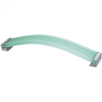 Ручка стеклянная белая ROSES UZ-R160Bl хром GTV UZ-R160BI-01 Ручка стеклянная белая ROSES UZ-R160Bl хром GTV UZ-R160BI-01