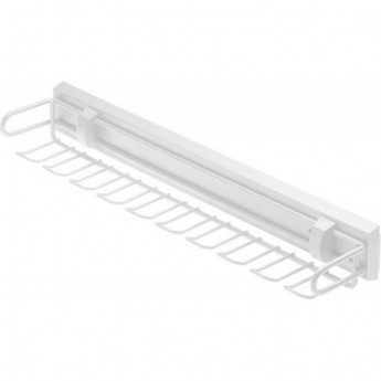 Вешалка для ремней и галстуков GTV SMART W-WKRP-VE-10 на шариковых направляющих с доводчиком белый